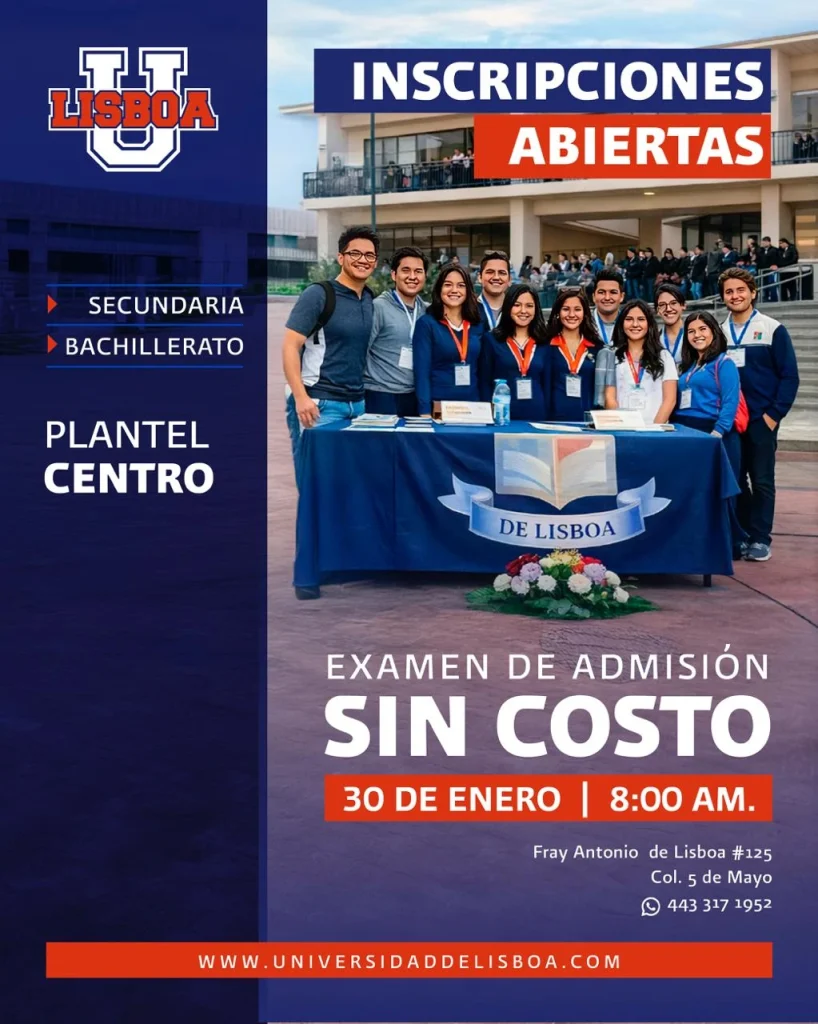 Inscripciones abiertas: secundaria y bachullerato campus centro