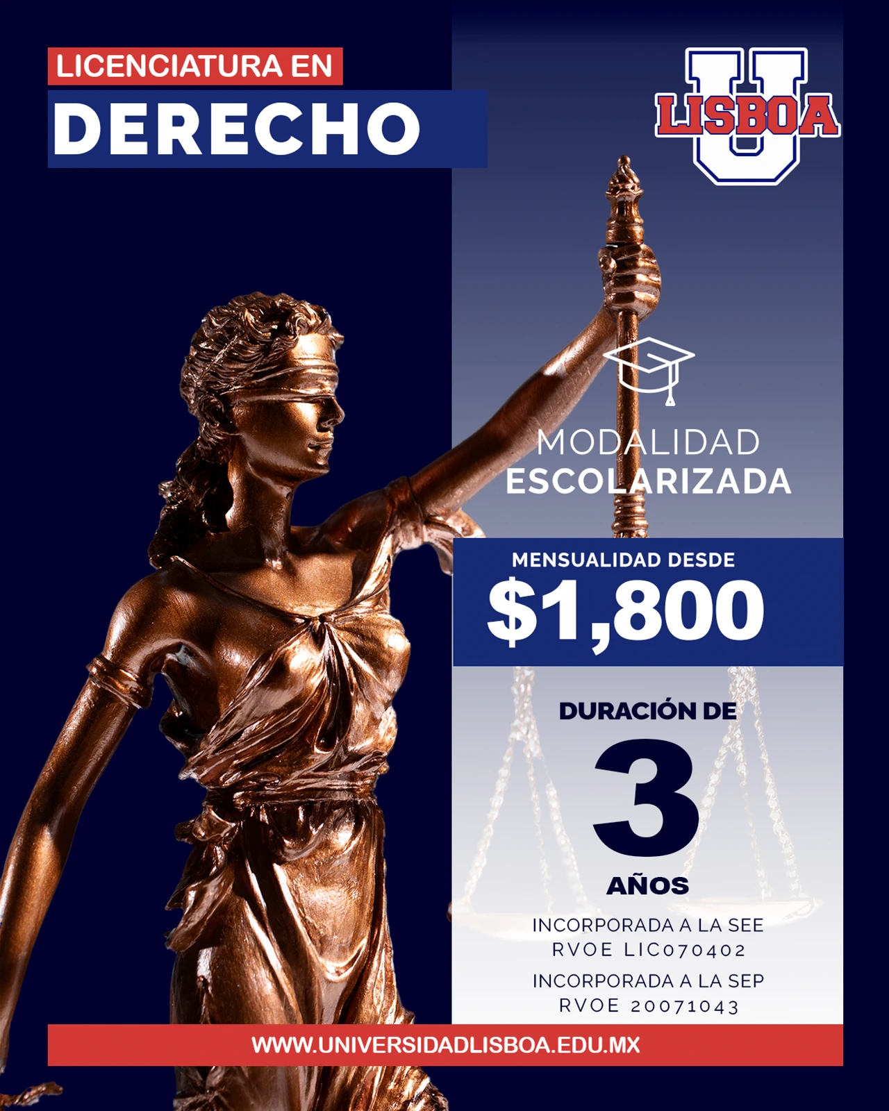 Licenciatura en Derecho Modalidad Escolarizada