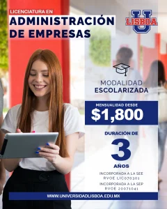 Licenciatura en Administración de Empresas Modalidad Escolarizada
